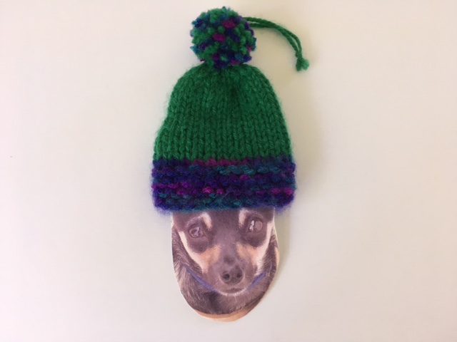 Henry head with stocking cap ornament