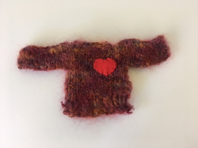 Mini sweater ornament